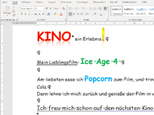 Texte schreiben mit Word